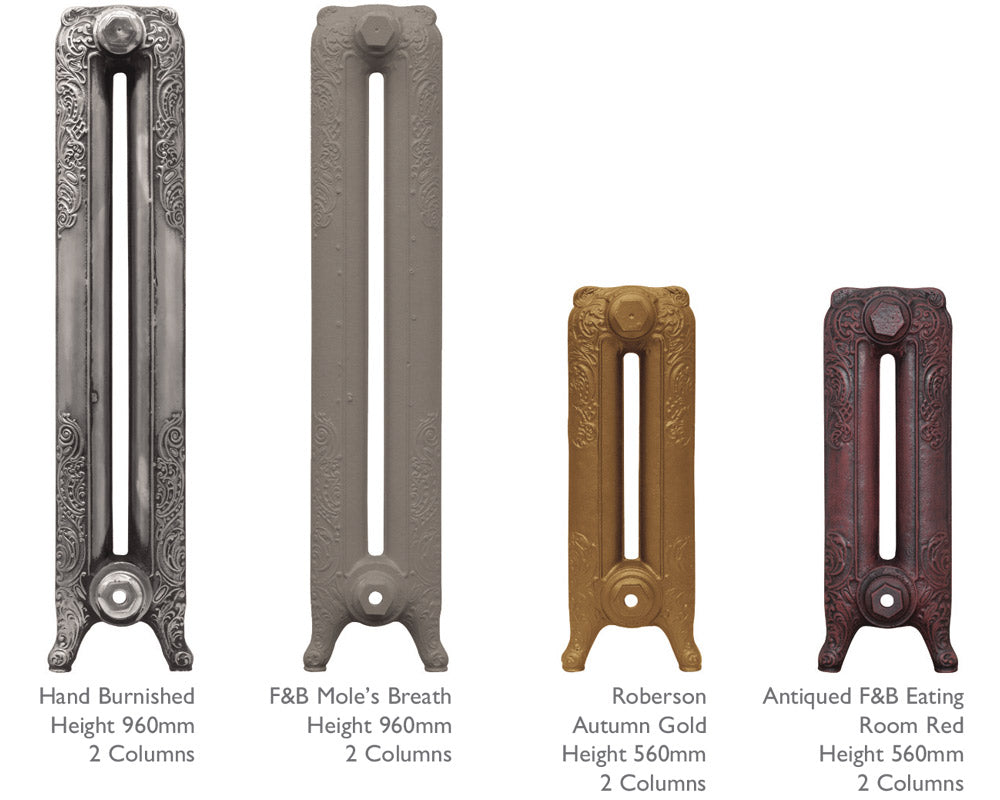 Carron Rococo 2 Column cast iron radiator, sections