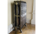 Carron Rococo 3 Column cast iron radiator, 780mm hand burnished setting