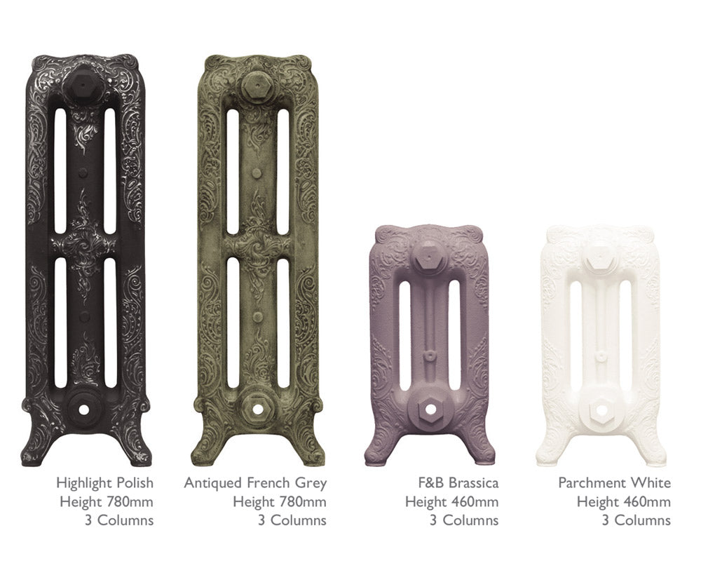 Carron Rococo 3 Column cast iron radiator, sections