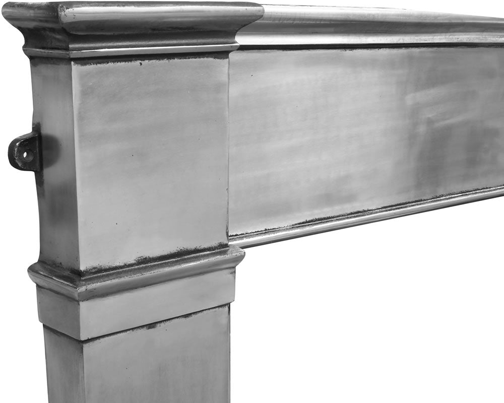 Carron Somerset cast iron fire surround in full polish, detail