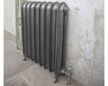 Carron Tuscany cast iron radiator, hand burnished setting