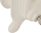 Carron Tuscany cast iron radiator, parchment white feet