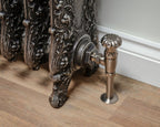 Carron Verona cast iron radiator, antiqued silver feet