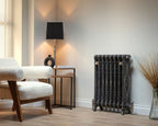 Carron Verona cast iron radiator, antiqued silver