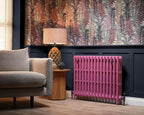 Carron Victorian 3 Column cast iron radiator, Farrow and Ball rangwali