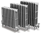 Carron Victorian 4 Column Low Level cast iron radiator, victorian