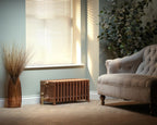 Carron Victorian 9 Column Low Level cast iron radiator, victorian robersons antique gold