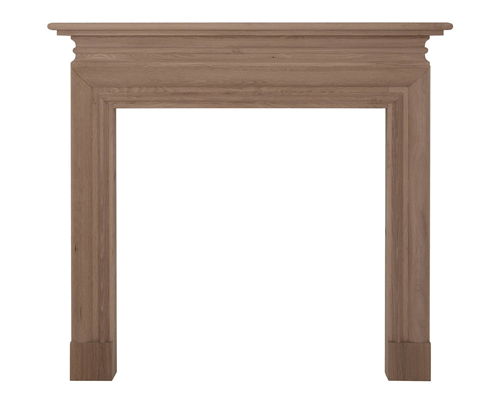 Carron Wessex wooden fire surround in unwaxed solid oak