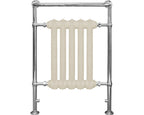Carron Wilsford towel rail in chrome with painted cast iron sections