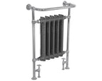 Carron Wilsford towel rail in chrome with painted cast iron sections