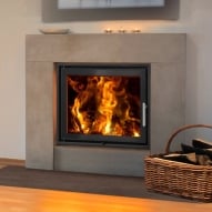 Wood Burning Inset Boiler Stove by Woodfire EX12 Panorama | One Sided