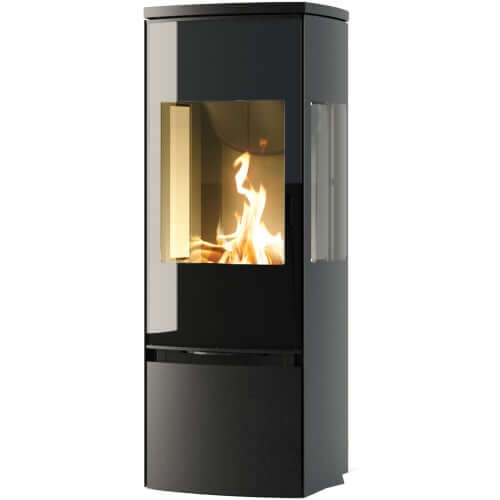 Jydepejsen Bella Wood Burning Stove with Side Glass (Outside Air)
