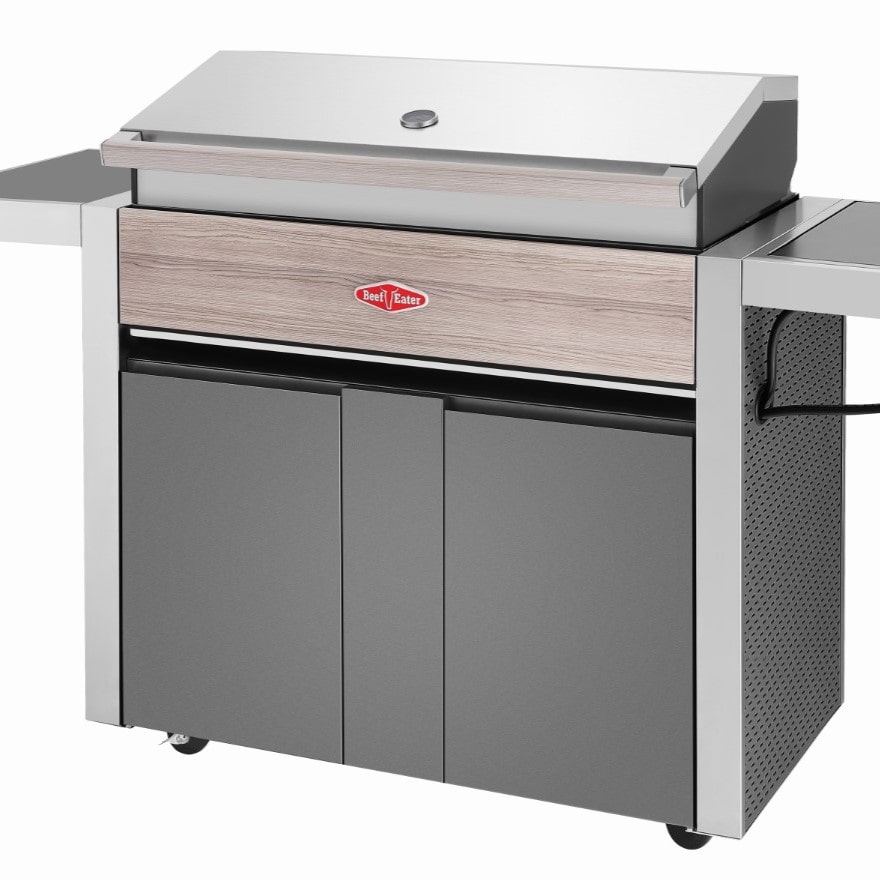BeefEater Gas BBQ - 1500 - 5 Burner & Trolley with Side Burner