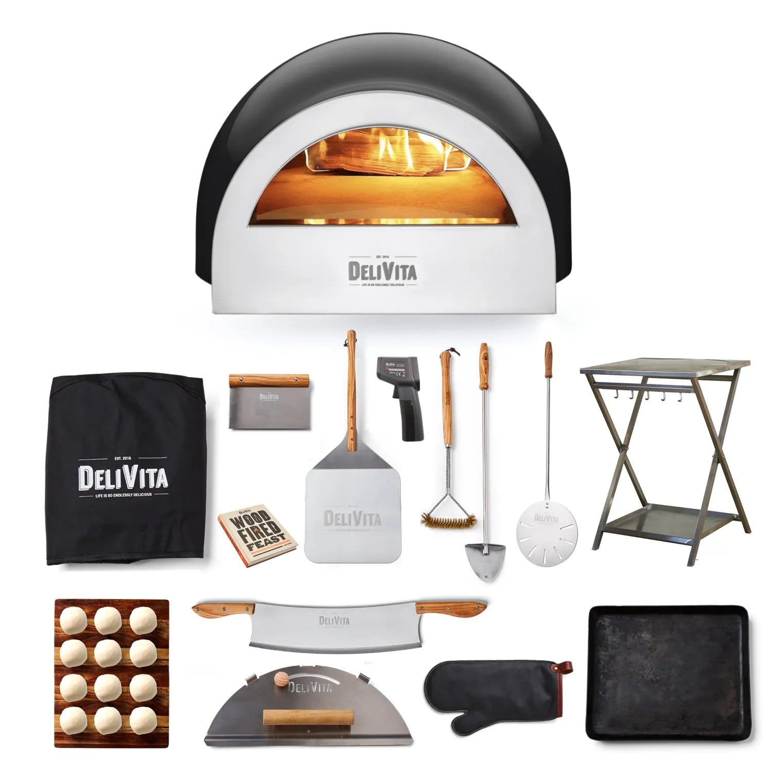 Delivita The Very Black Wood Fired Oven Full Collection