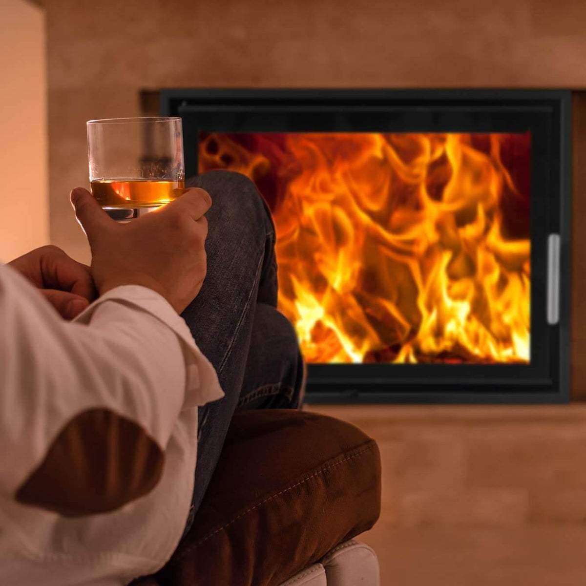 Woodfire EX17 Panorama Wood Burning Inset Boiler Stove | One or Double Sided