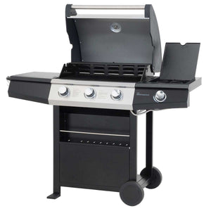 Lifestyle St. Vincent 3+1 Burner Gas Barbecue Grill - Glowing Flames