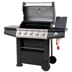 Lifestyle Dominica 5+1 Burner Gas Barbecue Grill - Glowing Flames