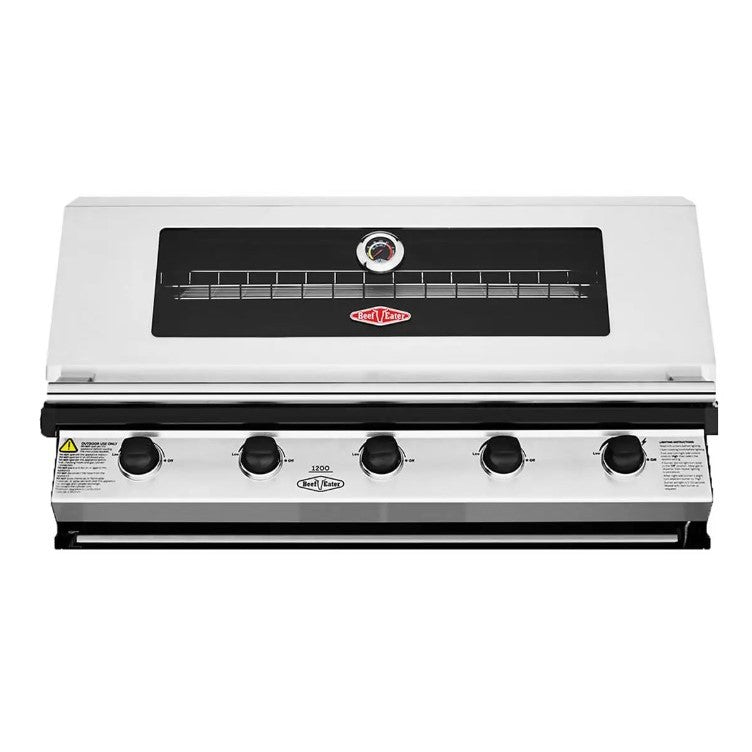 BeefEater Gas BBQ - 1200S (Stainless Steel) - 5 Burner Built In BBQ