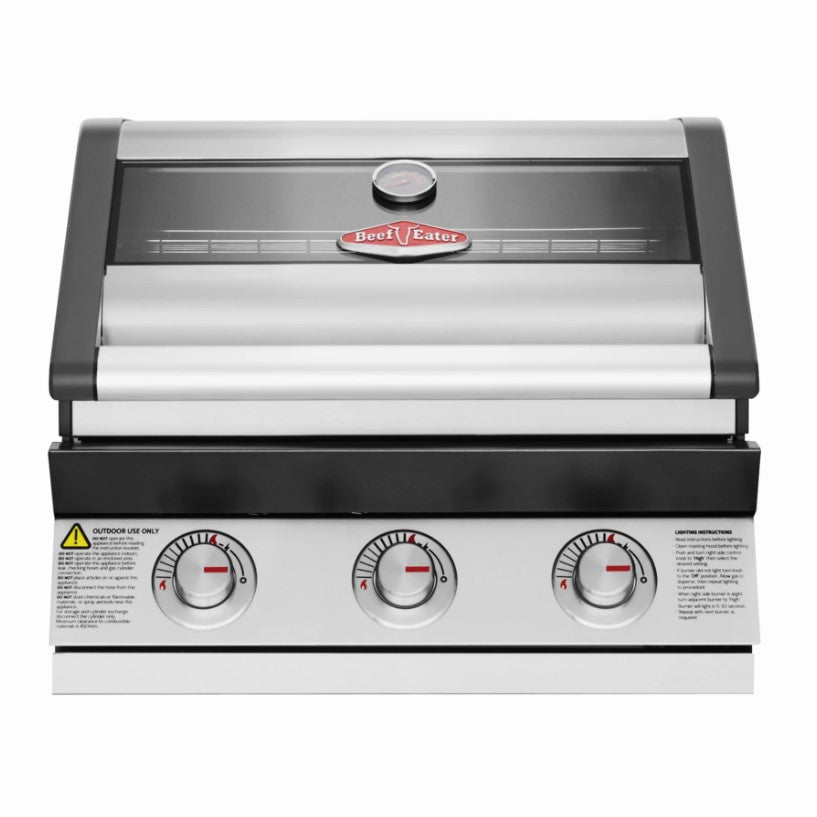 BeefEater Gas BBQ - 1600S (Stainless Steel) - 3 Burner Built In BBQ
