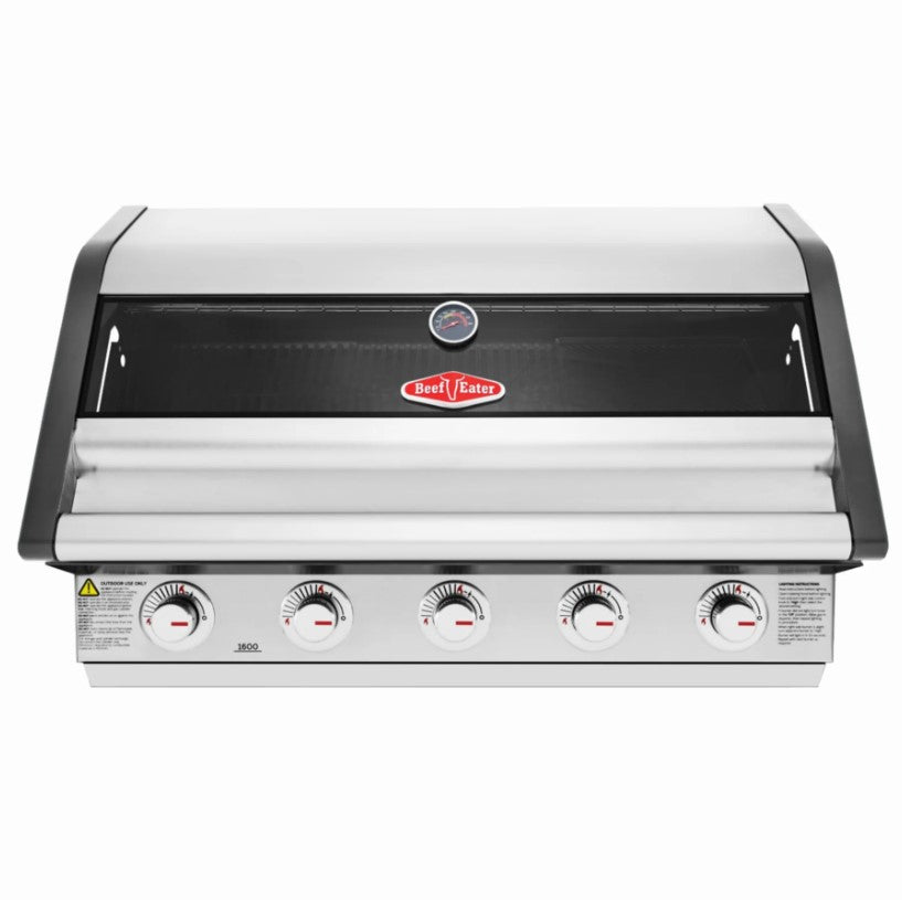 BeefEater Gas BBQ - 1600S (Stainless Steel) - 5 Burner Built In BBQ