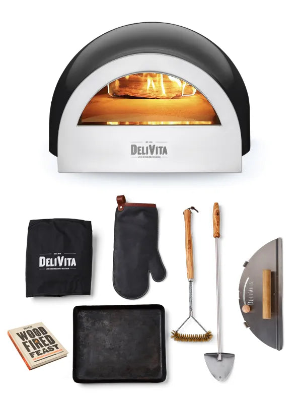 Delivita The Very Black Pizza Oven Wood Fired Collection