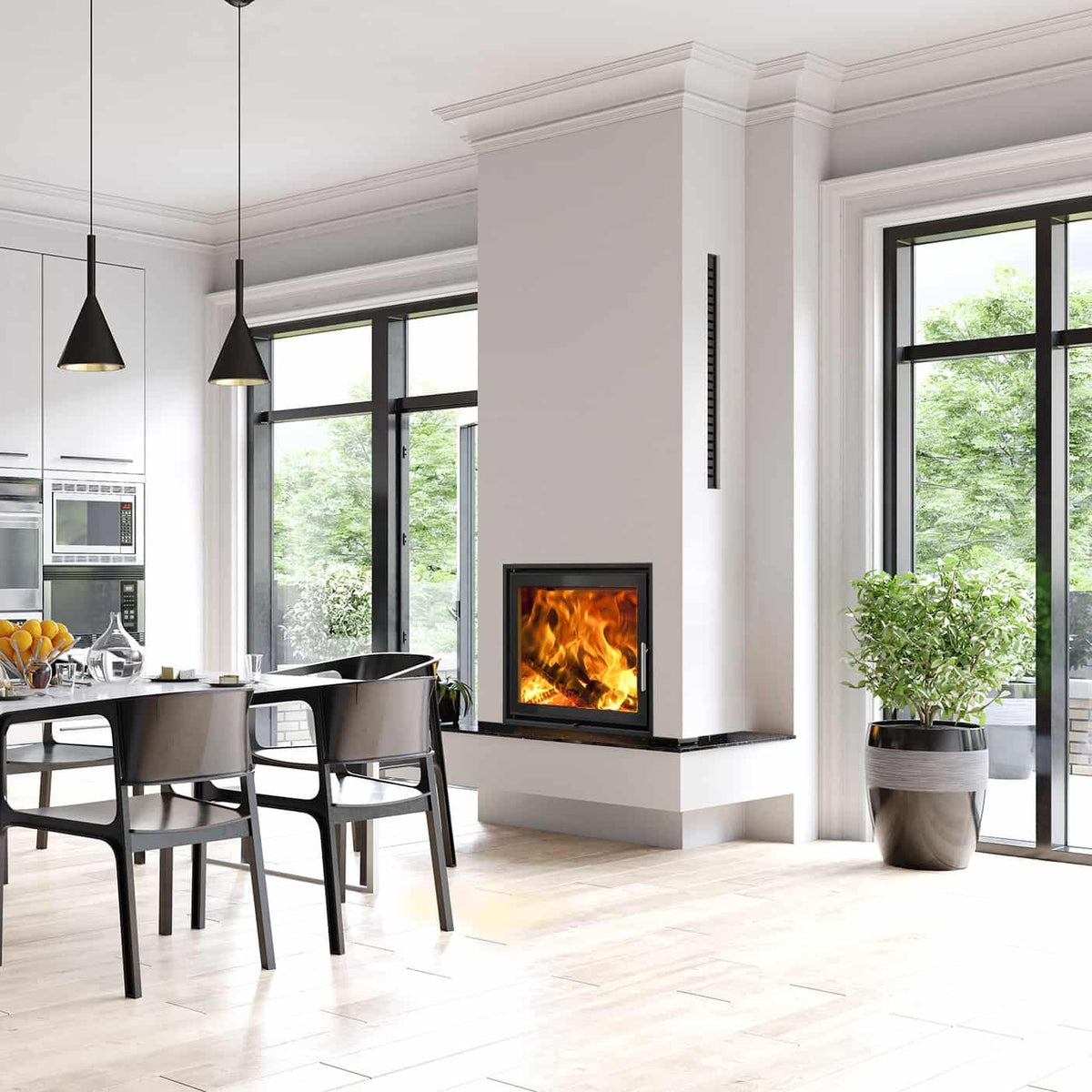 Woodfire EX15 Wood Burning Inset Boiler Stove