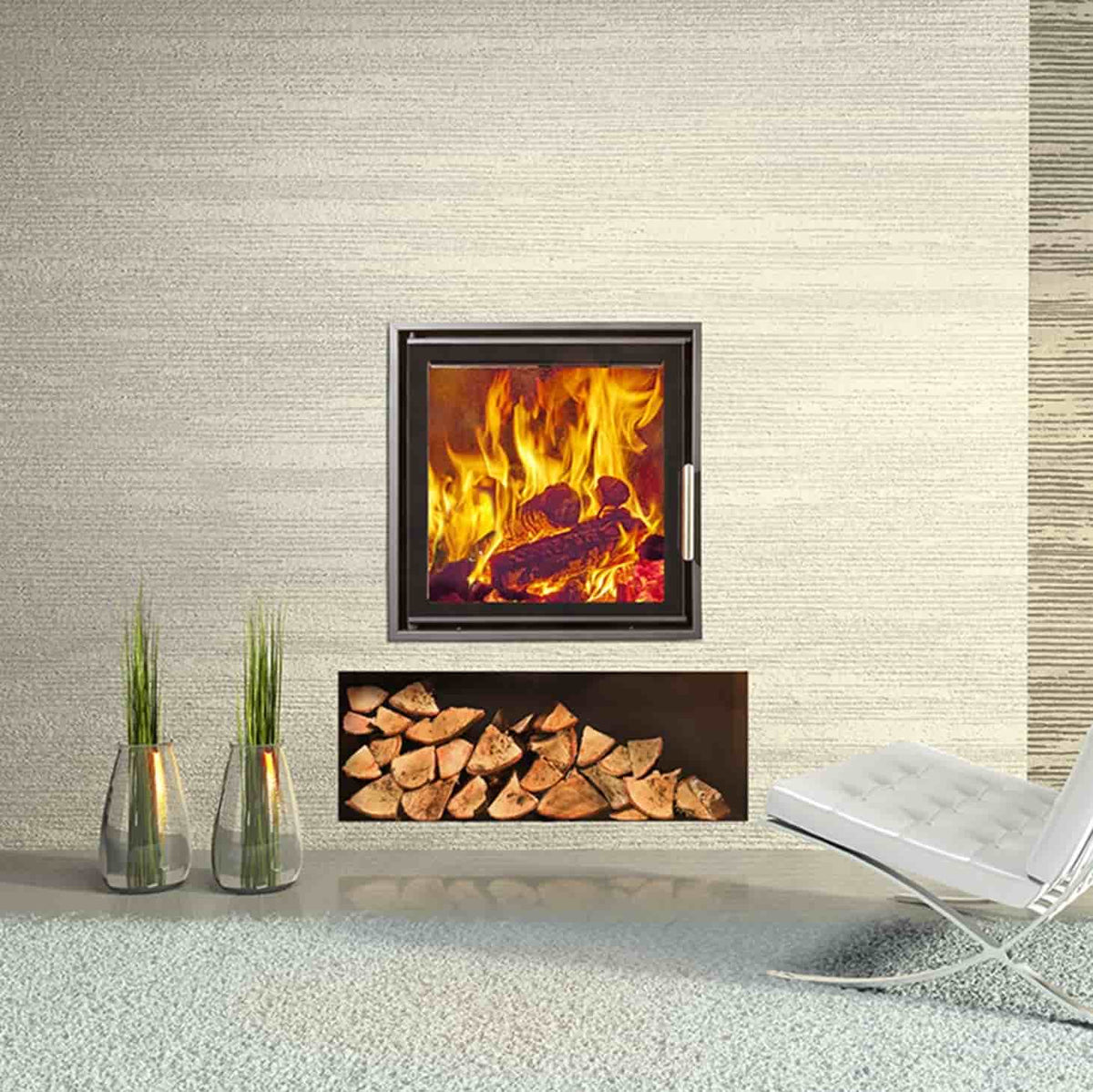 Woodfire EX15 Wood Burning Inset Boiler Stove