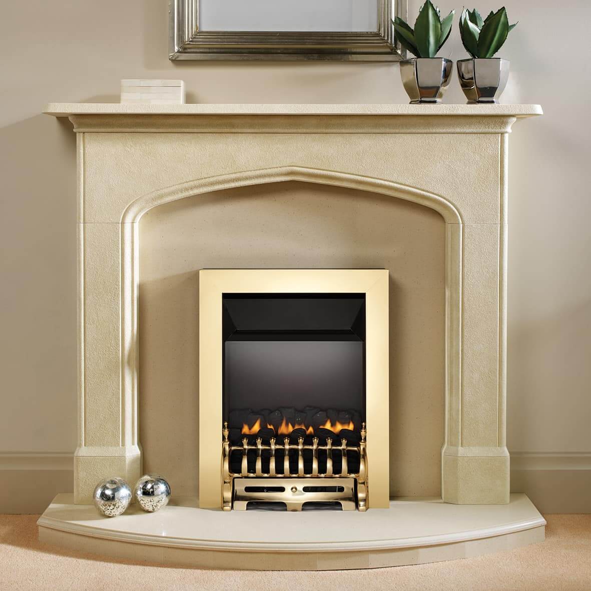 Ekofires 5510 - Inset Gas Fire - Full Depth High Efficiency Flueless | Side Control