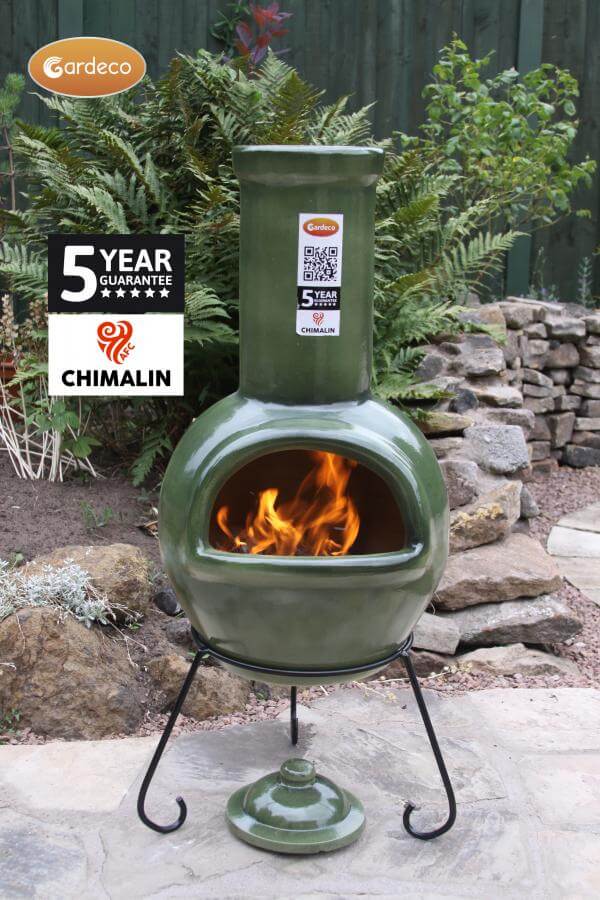 Sempra Chimalin AFC Large Chiminea with Lid & Stand