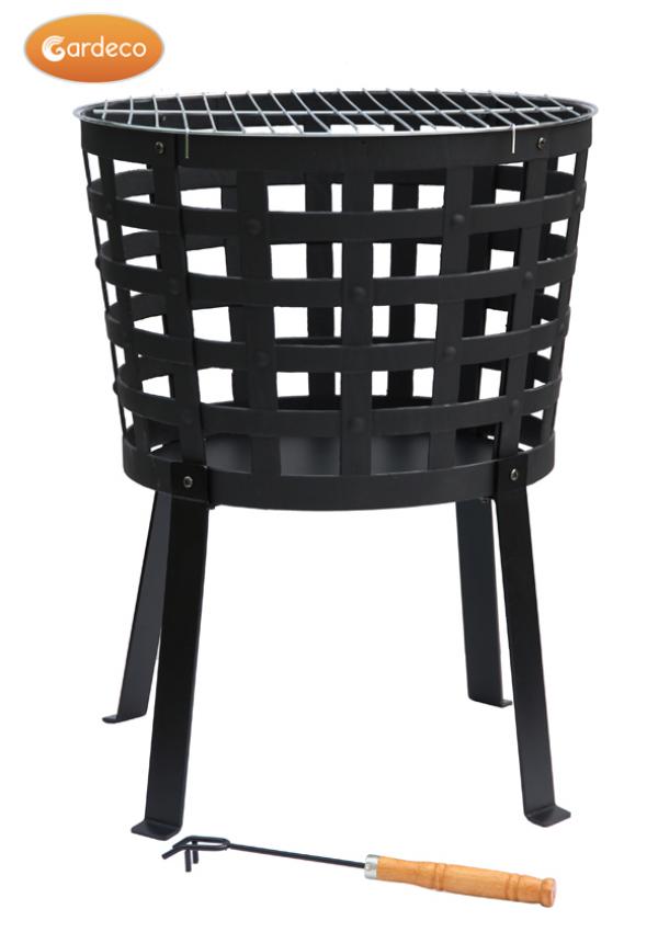 Aragon Big Fire Cast Iron Fire Basket, including BBQ grill